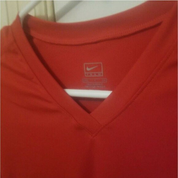 Nike Dri Fit Shirt Sheer Athletic VNeck Tee Activewear Breathable Shirt SZ Small - Picture 4 of 6